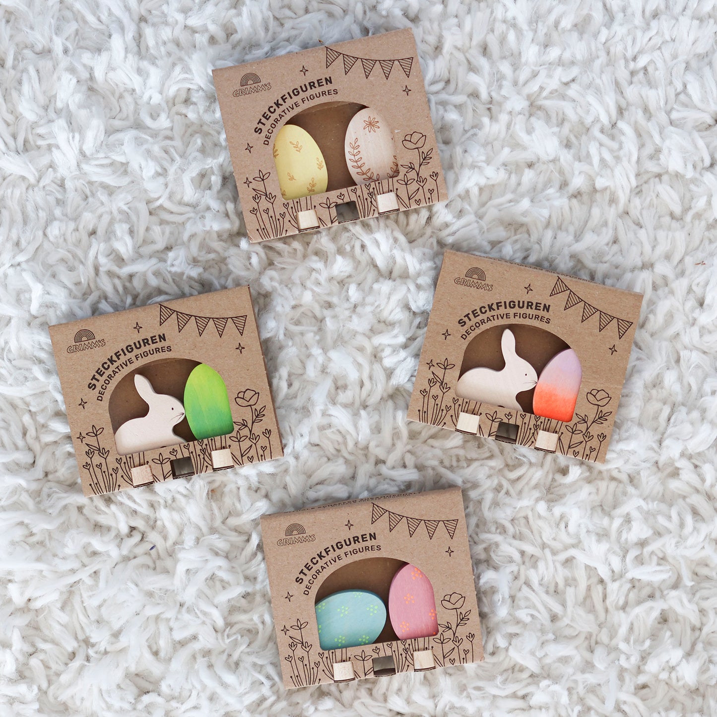 Grimm's Deco Eastereggs Floral Duo