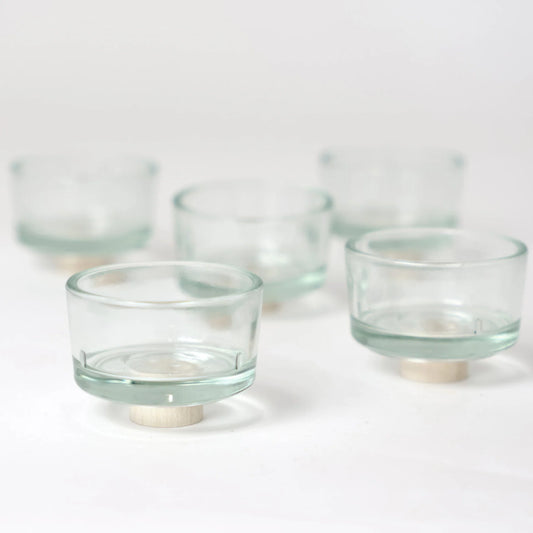 Grimm's Glass Deco Tealight Holders (5 pcs)