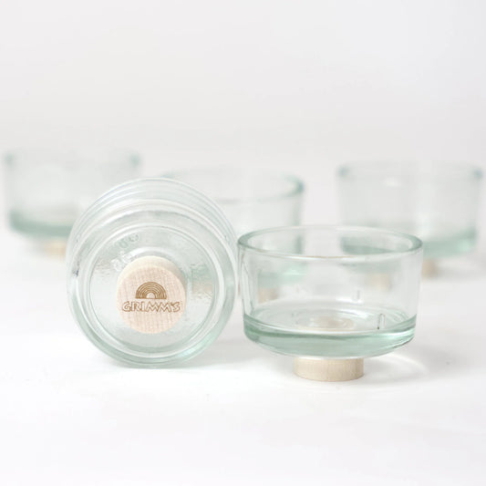 Grimm's Glass Deco Tealight Holders (5 pcs)
