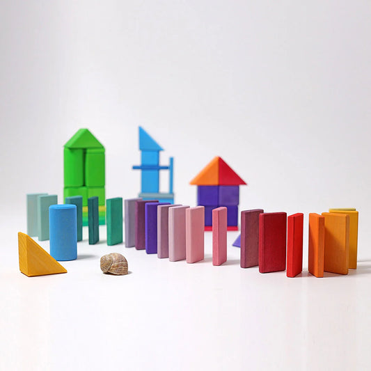 Grimm's Building Set Shapes and Colours (70 pcs)