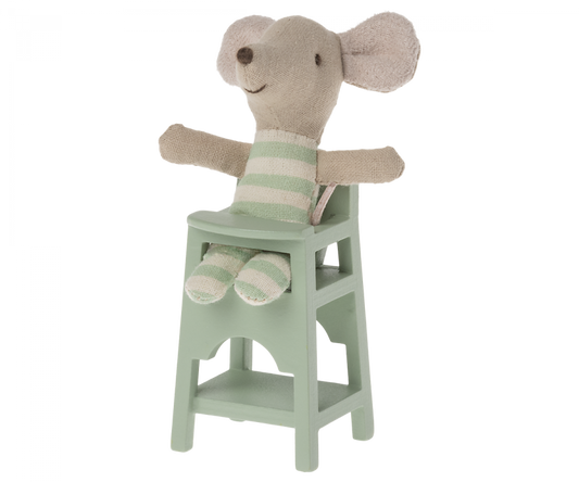 Maileg High chair, Mouse - Mint