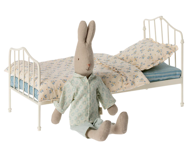 *SPECIAL ORDER* Maileg Bed, Miniature - Blue (Teddy/Rabbit Size)