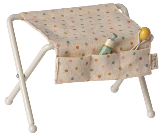 Maileg Nursery table, Baby mouse - Off white