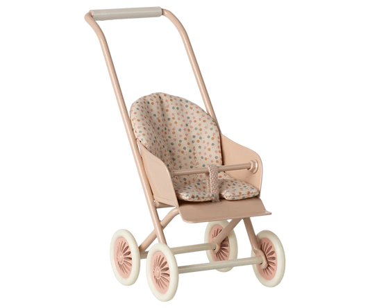 *SPECIAL ORDER* Maileg Stroller, Micro - Powder (Bunny/Rabbit Size)