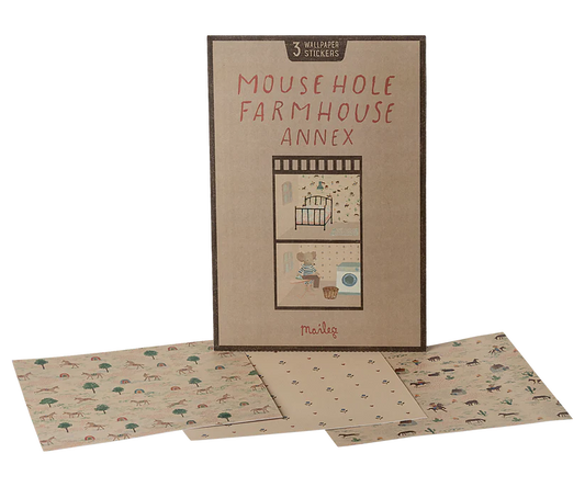 Maileg Wallpaper for Mouse hole Farmhouse - Annex