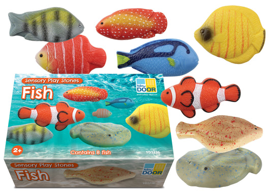 Yellow Door Sensory Play Stones – Fish