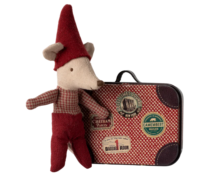 *PRESALE* Maileg Christmas mouse, Baby in suitcase