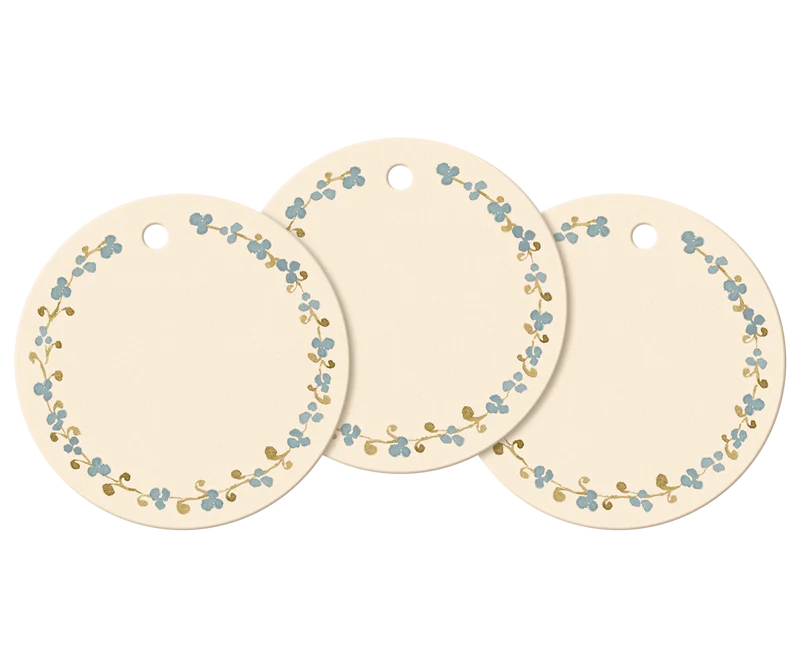 *PRESALE* Maileg Gift tags, Ring of flowers, 15 pcs.