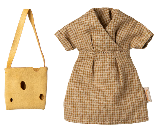 Maileg Dress and bag, Mum mouse