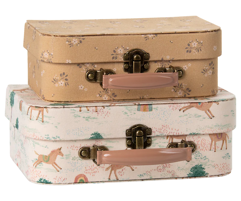 *PRESALE* Maileg Suitcase set, 2 pcs - Unicorn