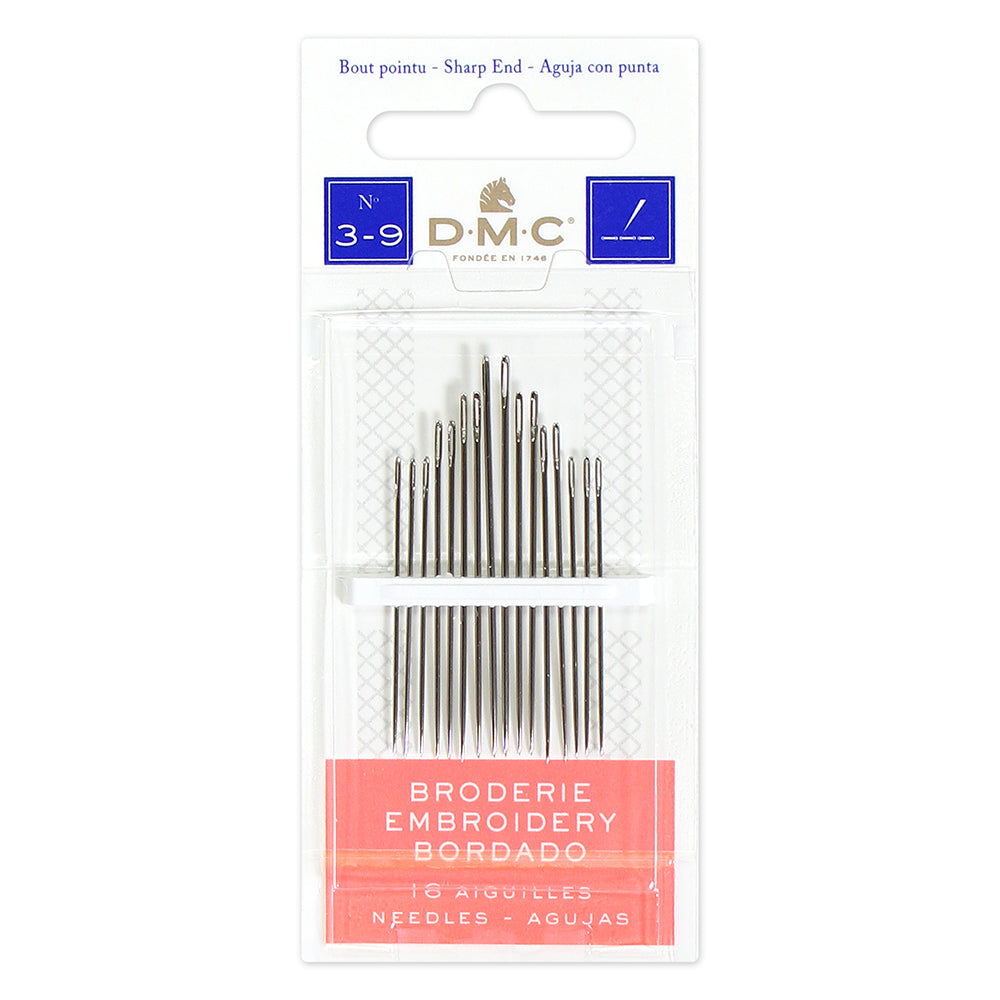 DMC Embroidery Needles Size 3-9