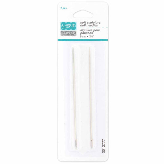 Doll Needles - 9cm (3.5") - 2pcs (for soft sculpting doll facial features)