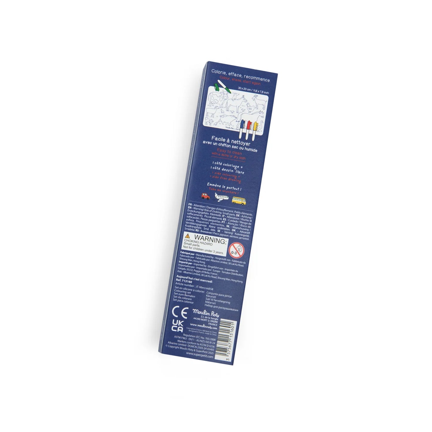 Mini Silicone Colouring Mat with 4 Pens | Aujourd' Hui