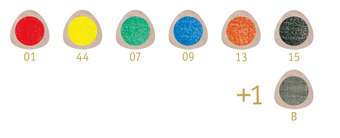 Stockmar Triangular Coloured Pencils | Set of 6 + 1