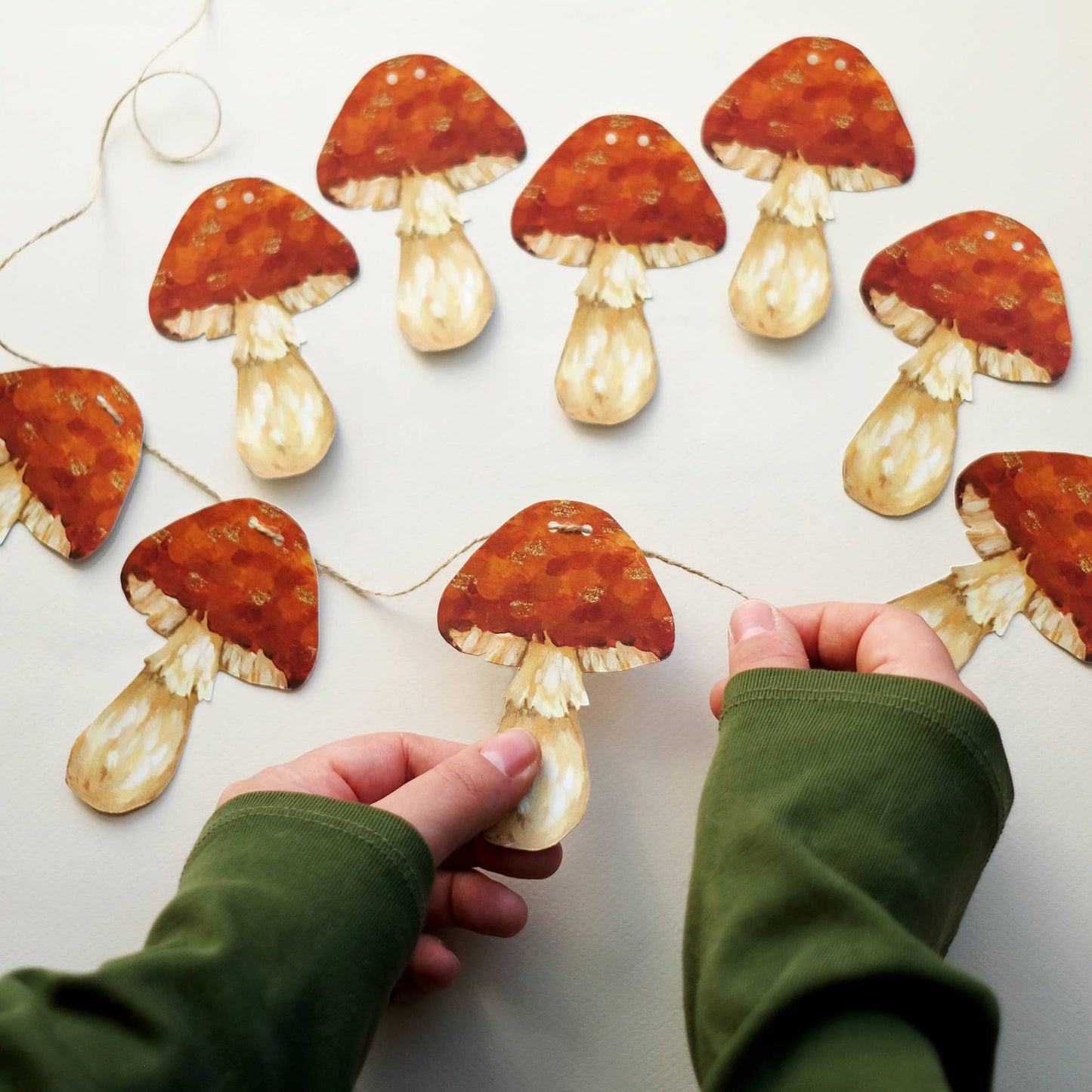Red Mushroom Garland | DIY Garland Kit