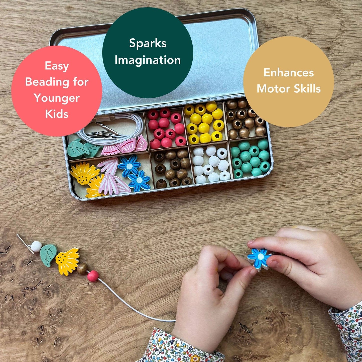 Wildflower Bracelet Bead Kit (Makes 5 Bracelets)