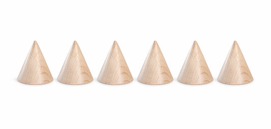 Grapat Wood Natural Cones 6 pcs