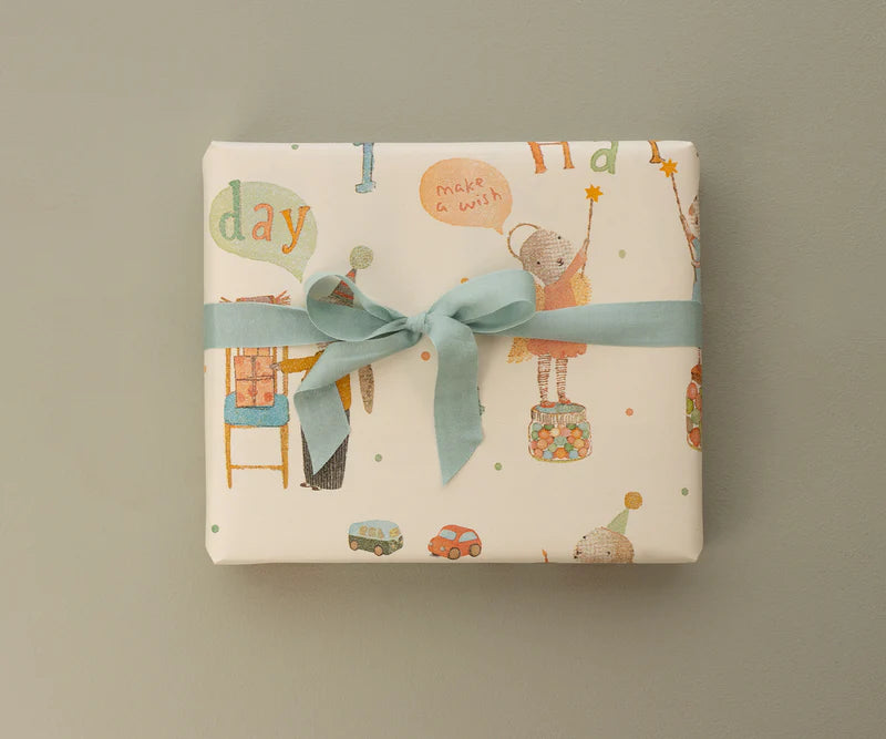 *PRESALE* Maileg Gift wrap, 10 m - Happy Day