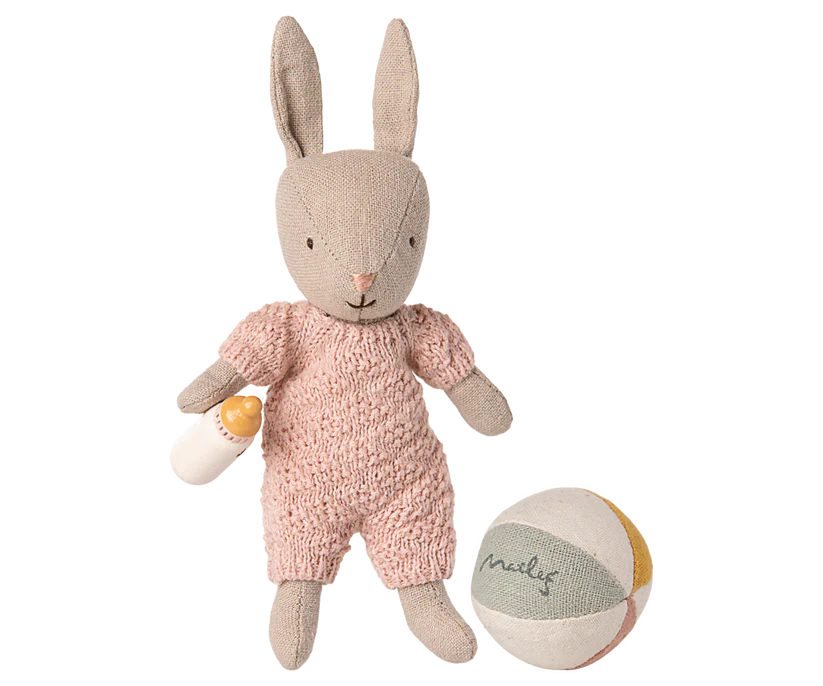 Maileg Rabbit set, Micro - Sand - Rose