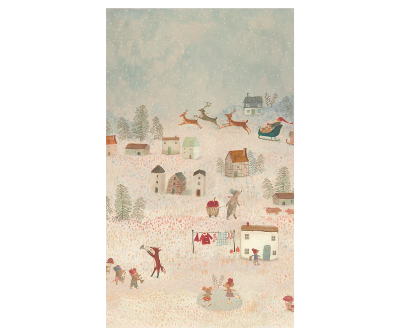 *PRESALE* Maileg Gift wrap, 10 m - Santa is coming