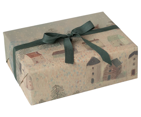 Maileg Gift wrap, 10 m - Santa is coming