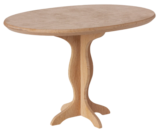 Maileg Oval table, Mini - Nature (Teddy Size)
