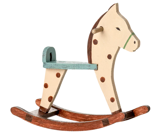 Maileg Rocking horse, Mouse - Spotted