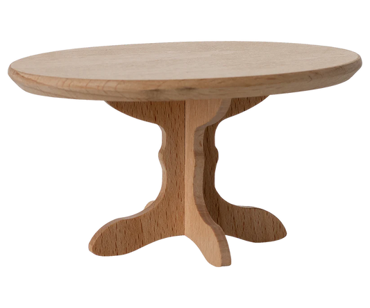 Maileg Oval dining table, Mouse - Nature