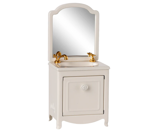 Maileg Sink dresser, Mouse - Off white