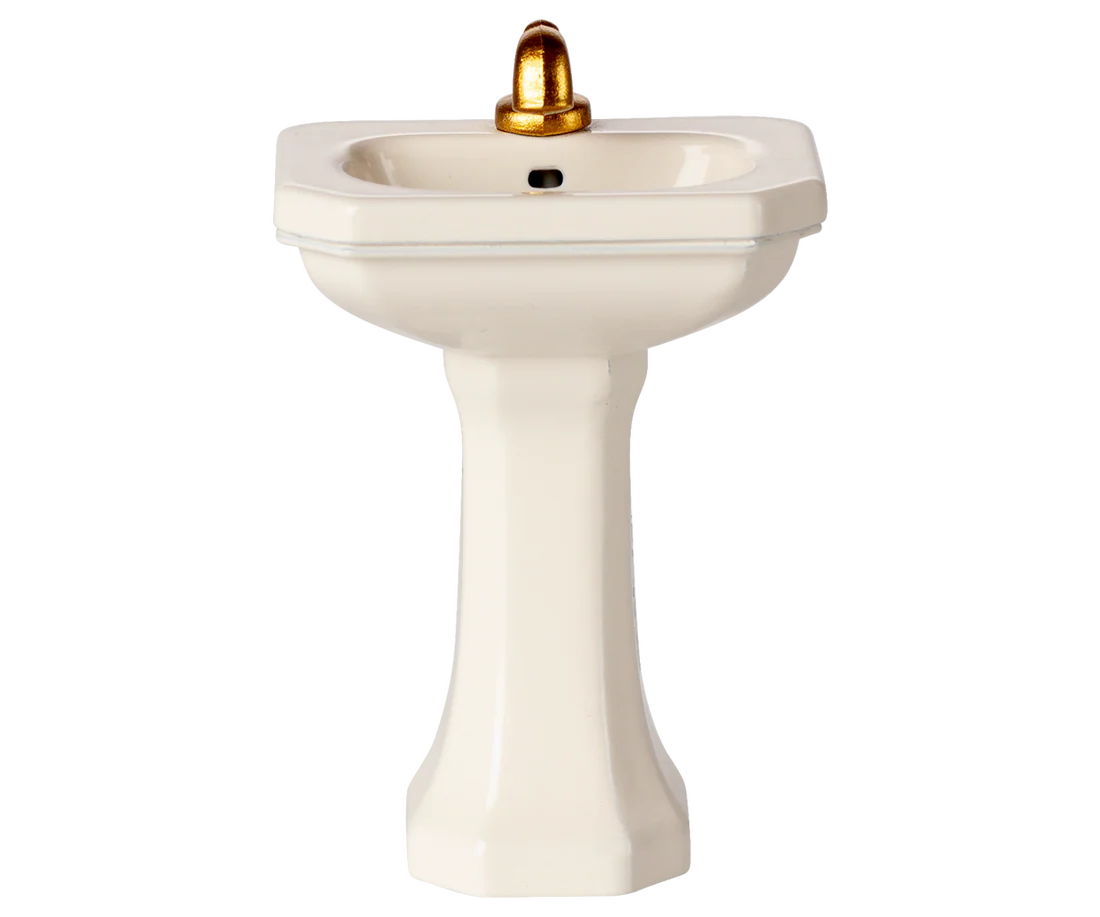 Maileg Bathroom sink, Mouse - Off white