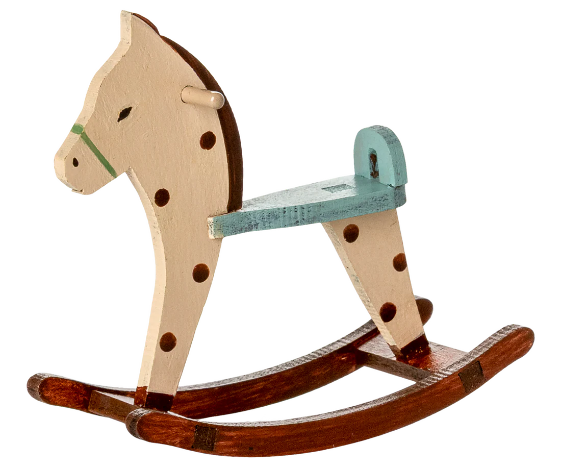 Maileg Rocking horse, Mouse - Spotted