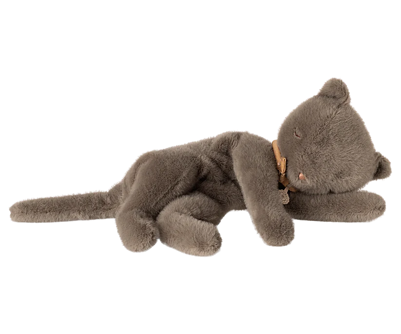 *PRESALE* Maileg Sleeping kitten plush, Medium - Grey