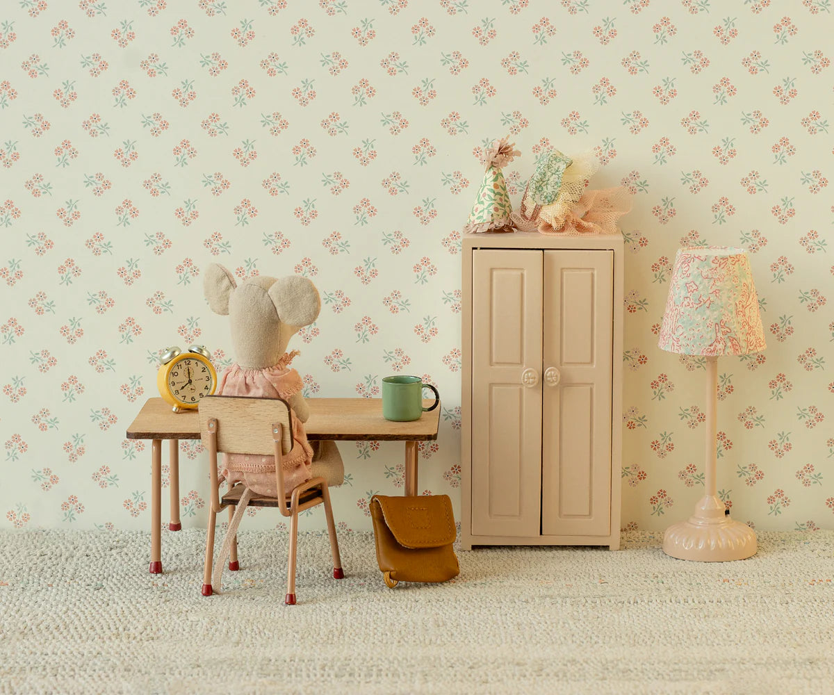 Maileg Vintage floor lamp, Mouse - Powder