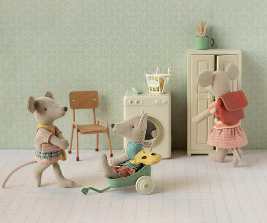 Maileg Clothes and bag, Big sister mouse - Coral
