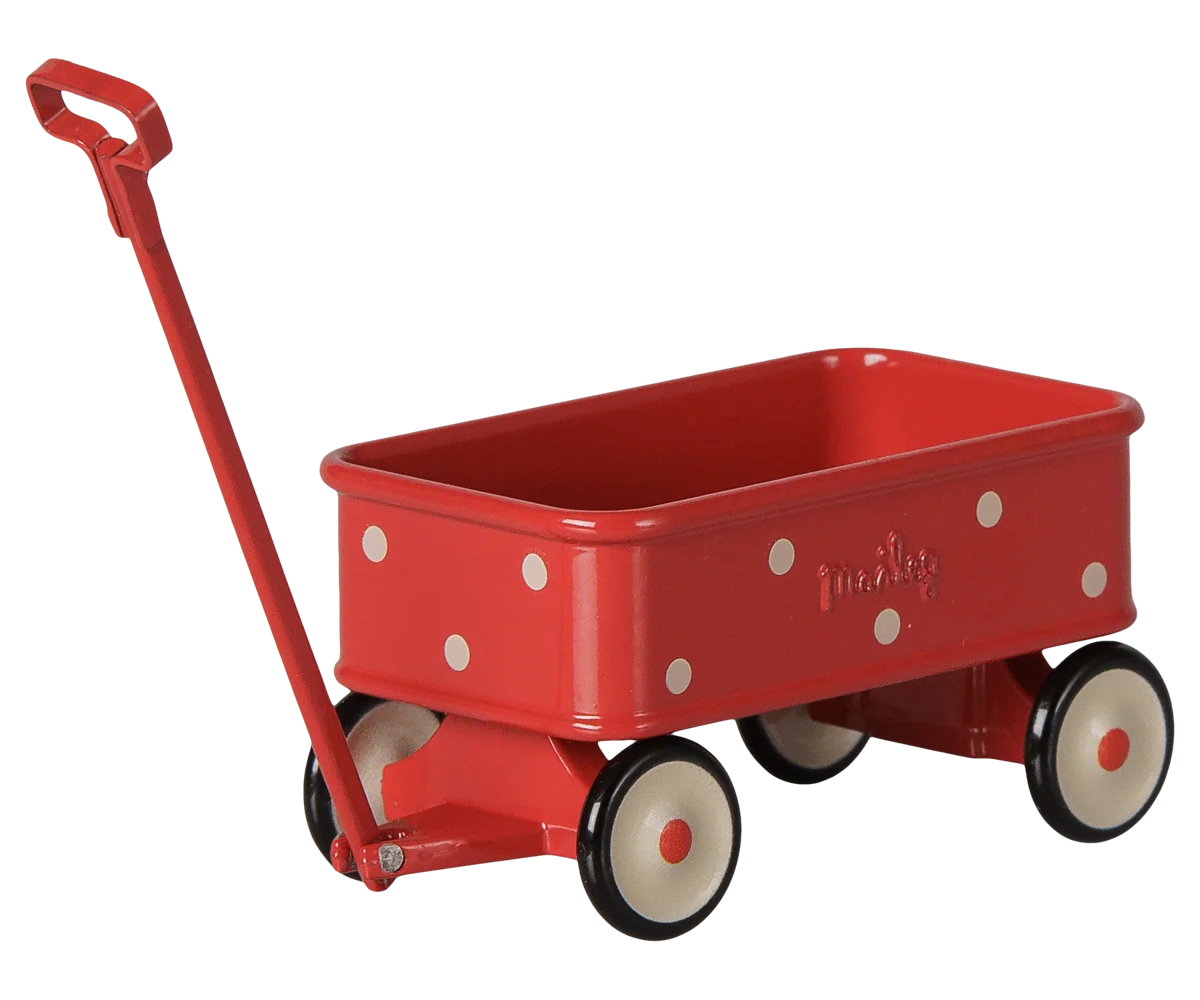 Maileg Red Wagon (Mouse)