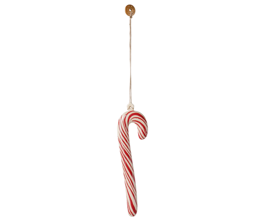 Maileg Metal ornament, Large sugar cane - Stripe