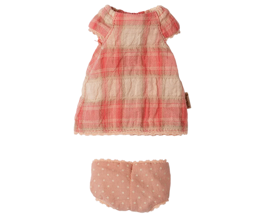 Maileg Dress, Teddy Junior - Coral