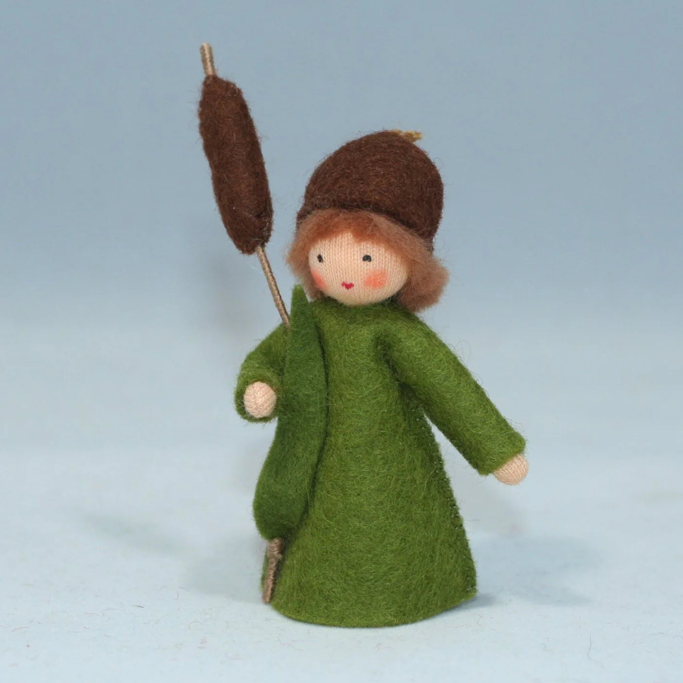 Ambrosius Cattail Fairy | 3" Miniature Standing Doll