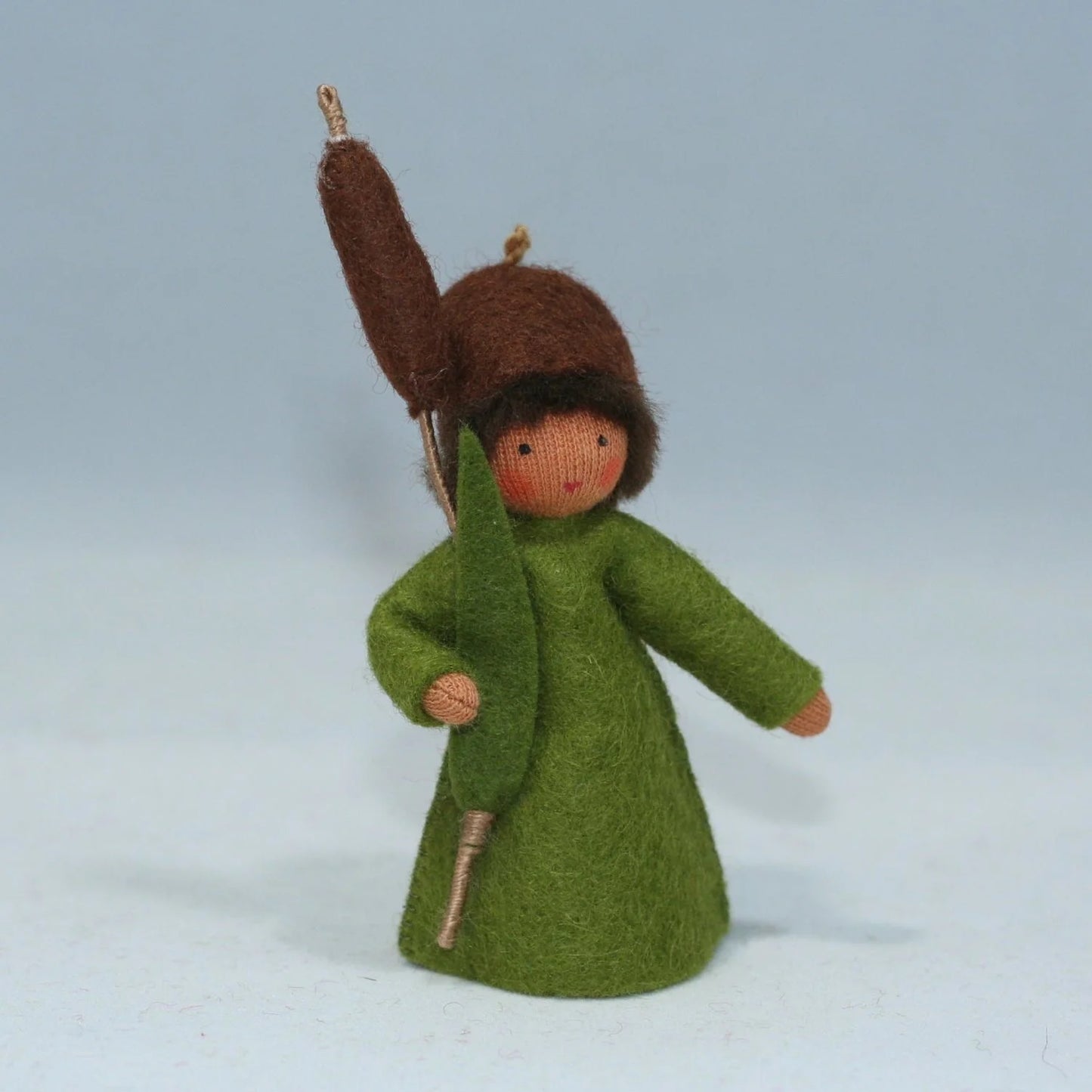 Ambrosius Cattail Fairy | 3" Miniature Standing Doll