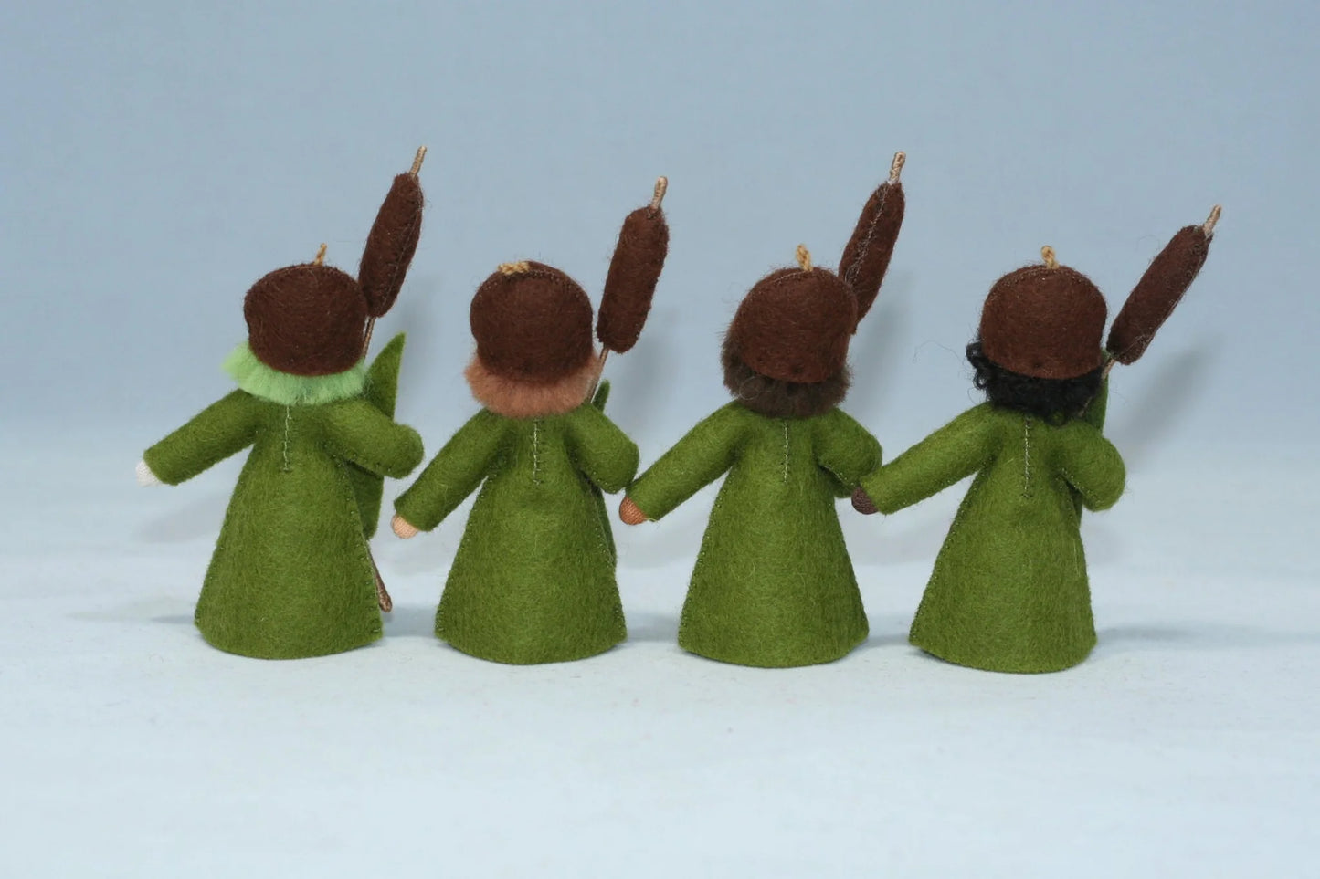 Ambrosius Cattail Fairy | 3" Miniature Standing Doll