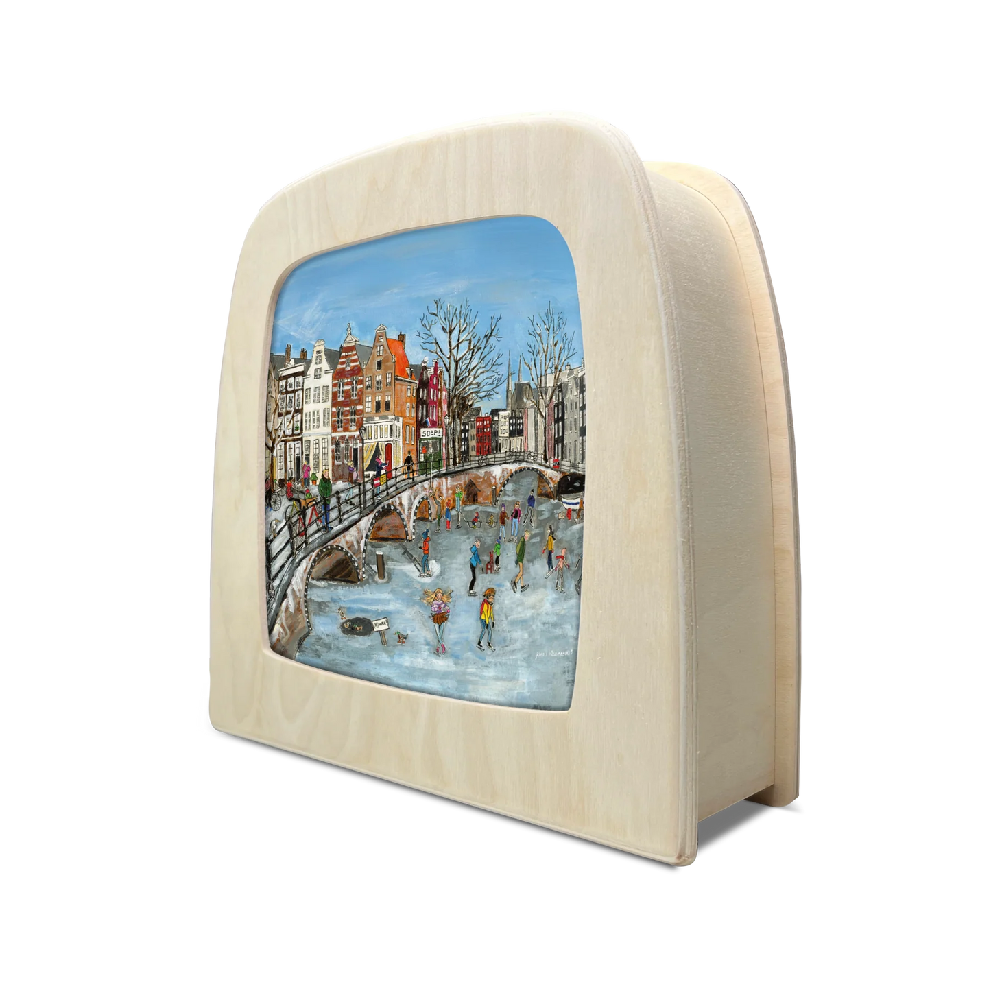 Toverlux | Gwen's Illustrations - Canal Skating Silhouette