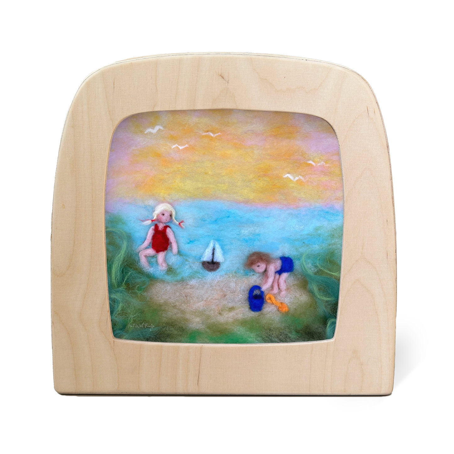 Toverlux | Het Wol Feetje - Beach Children Silhouette