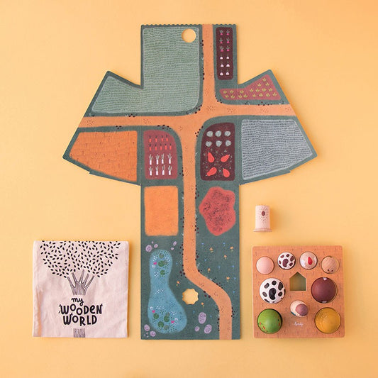 Wooden world farm by Londji