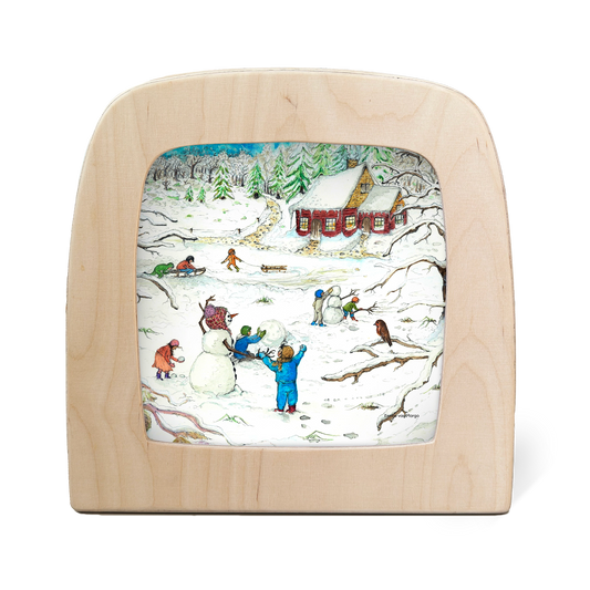 Toverlux | Eentje van Margo - Red Cottage: Winter Silhouette