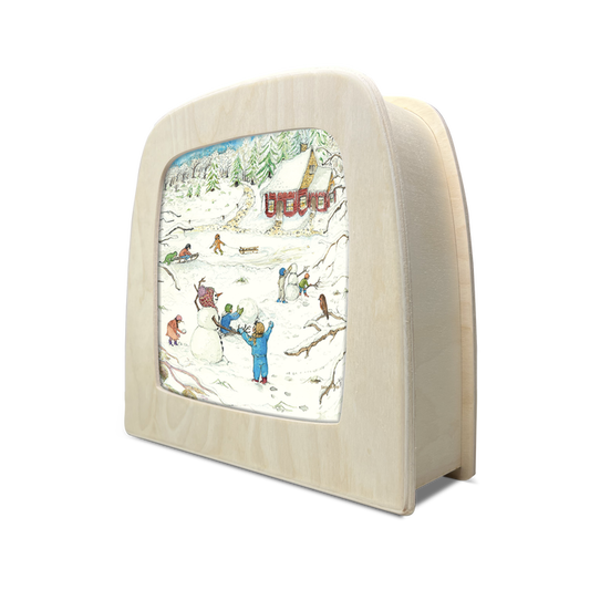 Toverlux | Eentje van Margo - Red Cottage: Winter Silhouette