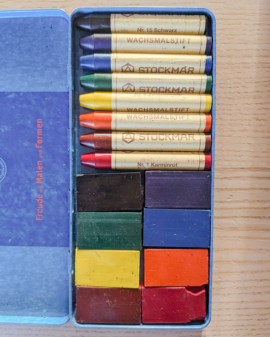 Stockmar wax crayons mix | 8 block & 8 sticks
