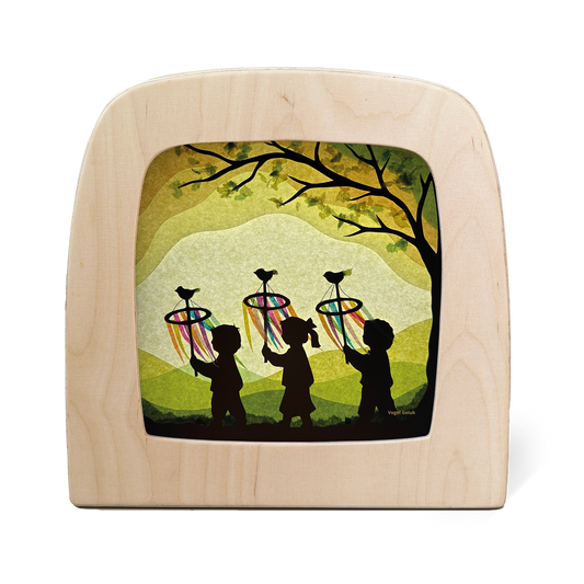 Toverlux | Vogel Geluk - Palmpas Silhouette