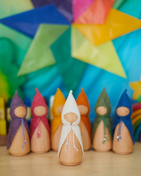 Wonderheart White Wooden Gnome