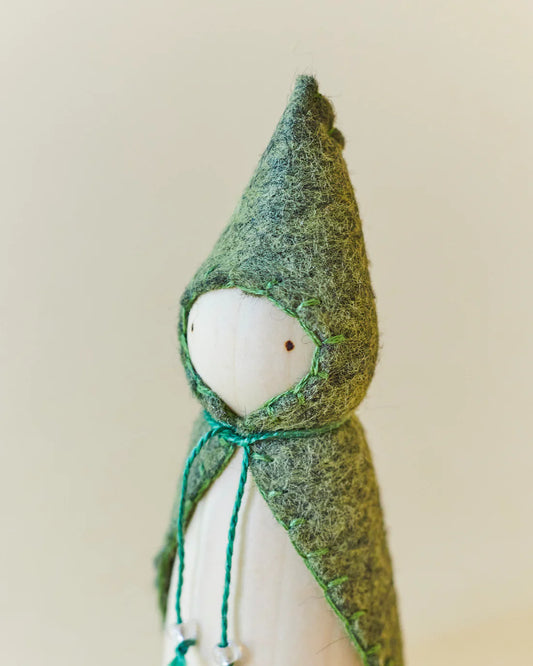 Wonderheart Green Wooden Gnome