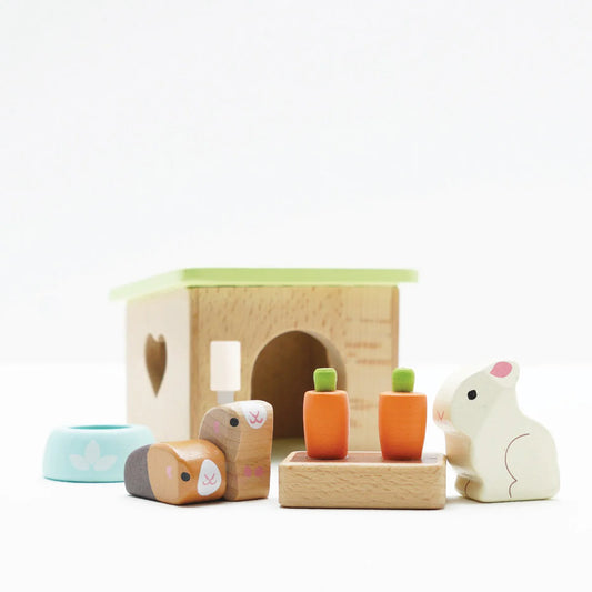 Bunny & Guinea Pig Set (dollhouse size)